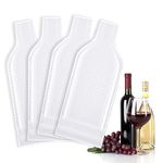 4 PCS Wine Bottle Travel Protector Bags for Airplane, Resealable Wine Sleeves Skins for Travel, Wine Carrier for Suitcase, Wine Shipping Box Packaging for Air Travel Luggage Accessories