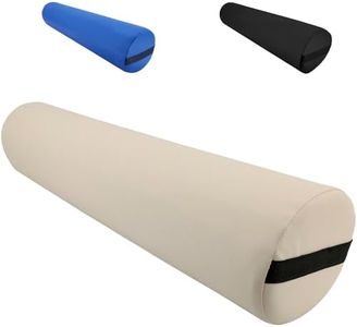 Beltom Cuscino CILINDRICO Rotondo per Massaggio e Fisioterapia UTILE per Estetista E Relax - Panna