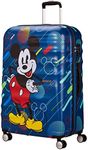 American Tourister Wavebreaker Disney - Spinner, Multicolour (Mickey Future Pop), S(55 cm - 36 L), Spinner