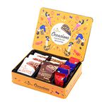 LOYKA Occasions Assorted Nut Delicacies Reusable Tin Gift Box|Gift For All Occasions|Chocolate Hamper|Choco Dryfruit Delicacy|Gift For Birthdays|Roasted Nuts (Almonds-Hazelnut) - 0.256 Pounds