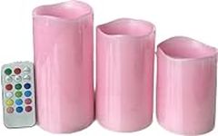 Adoria Pink Flameless LED Candles S