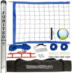 High Strength Portable Volleyball Net System with Volleyball and Pump