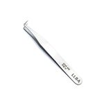 LLBA Lash Tweezer Professional Volume False Lash Application Tool | Multi Shapes & Purposes Tweezers | Non-Slip Grip Tweezers for Volume, Isolation & Classic Lashes (Silver, Give Me the D Mega Volume)