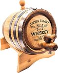 Personalized American Oak Barrel - Fully Customizable | Age your own beverage | Spirit Aging Barrel | Age you Wine, Whiskey, Beer, Tequila, Bourbon, Rum and more (2 Liter)