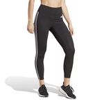 adidas Women's Train Essentials 3-Stripes Tights, Black, M