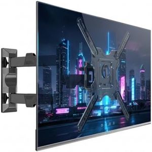 BIG VUE P4 Full Motion Cantilever TV Wall Mount Bracket for 32 to 60 Inch LED/HD/Smart TVs, Universal Heavy Duty TV Wall Mount Stand with Swivel Rotation & Tilt Adjustments (Pack of 1)