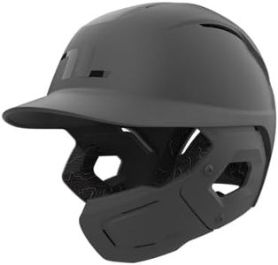 TUCCI Potenza Batting Helmet with Jaw Flap, S/M, Matte Gray, Right-Handed Hitter