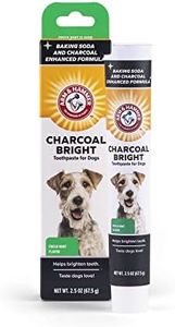 Arm & Hammer Charcoal Bright Toothpaste for Dogs, Charcoal | Pet-Safe, Natural Dog Toothpaste & Breath Freshener with Charcoal & Enzymes | 2.5oz Canine Teeth Cleaning Paste Arm & Hammer