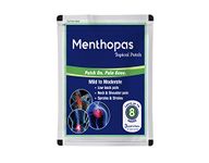 MenthoPas Topical Pain Relief Patch For Muscle Joint Menstrual Periods Cramps (72 Patches)