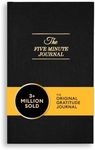 Intelligent Change The Five Minute Journal, Original Daily Gratitude Journal 2024, Reflection & Manifestation Journal for Mindfulness, Undated Daily Journal with Gold Foiling, Plastic-Free, Black