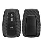 kwmobile Silicone Key Fob Cover Compatible with Toyota 2-3 Button Smart Car Key