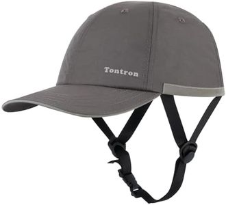 Tontron Wasumer Watersports Helmet Cap | Kayaking Bump Cap| Rafting Bump Cap| Surfing Hat | Low Profile Helmet, Gray, Medium