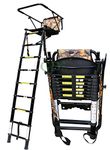 GDK telescopic high seat, 2.5m telescopic hunting ladder, stalking