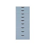 Marabell 9 Drawer Storage Cabinet, Multi-Purpose Organizer for Home & Office - Grey