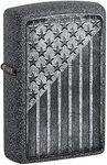 Zippo Stars and Stripes Design Iron Stone Pocket Lighter