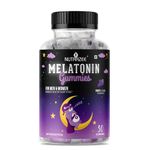 Nutrazee Melatonin Sleep Gummies 5mg Supplement| No Added Sugar | Better & Restful Sleep | L-Theanine & Passionflower Extract | For Men & Women | 30 Gummies