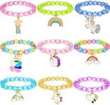 Hicarer 9 Pieces Unicorn Bracelets 