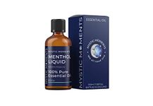 Mystic Moments | Menthol Liquid Essential Oil 100ml - Pure & Natural Oil for Diffusers, Aromatherapy & Massage Blends Vegan GMO Free