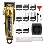 Wahl 5 Star Cordless Magic Clip in Gold, Professional Hair Clippers, Pro Haircutting Kit, Clippers for Blunt Cuts, Adjustable Taper Lever, Crunch Blade, Cordless, Lightweight, Barbers Supplies