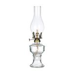 Rustic Oil Lamp Lantern Vintage Glass Kerosene Lamp 12.5''Chamber Oil Lamps for Indoor Use Home Decor Lighting Oil Lantern