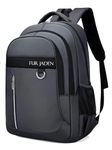 FUR JADEN 35L Travel Professional Backpack with 15.6 Inch Laptop Compartment I 3 Large Compartments I Organizer Pockets I For Men Women Boys Girls I School and College Bagpack (Grey)