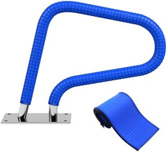 Pool Handrail Covers with Zippers 4 6 8 10 Ft Inground Swimming Pools Hand Rail Cover, Anti-Slip Cool Touch Heat Resistant, Royal Blue, Non Slip Swim Pool Railing Ladder Stair Handle Grip (10 Feet)