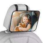 Tomtary Baby Car Mirror for Back Seat Shatterproof Car Mirror Anti-dropout Baby Mirror Baby Rear View Mirror for All Rear Car Seats Essential for New Parents