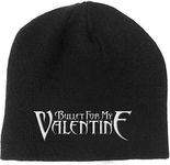 Bullet For My Valentine Beanie Hat Band Logo Official Black Size One Size