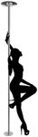 MegaBrand Removable Exotic Stripper Dancing Pole Dance Pole 45mm 9Ft