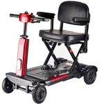 Lightweight Electric Automatically Folding Mobility Scooter with Removeable Battery