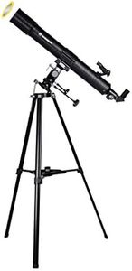 Bresser Refraktor Teleskop Taurus NG 90/900 mit Smartphone Kamera Adapter und hochwertigem Objektiv-Sonnenfilter, inklusive Stativ und umfangreichem Zubehör