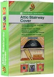 Duck Brand Stairway Attic Cover, Energy Saving Attic Insulation Cover Fits Openings up to 25.5 Inches by 54 Inches for Year-Round Weatherization, Black, 286209