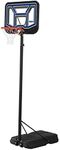 Lifetime Unisex-Youth Adjustable Portable Basketball Hoop (44-Inch Polycarbonate), Black, 7.5 10 ft. (2,28 m-3,04 m)