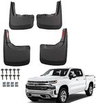 RMOURTEKK Mud Flaps Compatible with 2019-2023 Chevy Silverado 1500(Excludes ZR2, LT Trail Boss, Custom Trail Boss) Custom Front and Rear Mud Guard Set (4pcs-Set)