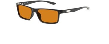 Gunnar - Premium Gaming and Computer Glasses - Blocks 35-98% Blue Light - Vertex, Amber Max Lens, Onyx