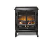 Dimplex Tango Optiflame Electric Stove, Matte Black Free Standing Stove Fire with Coal Fuel Bed, LED Flame Effect, Adjustable 2kW Fan Heater, Thermostat and Remote Control