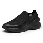 Campus Men's Flynn Walking Shoes BLK/SIL - 8UK/India