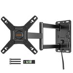 WHYFONE Lockable RV TV Wall Bracket for Camping, [180° Rotation] [180° Swivel] Full Motion RV Wall Mount for 13-43 Inch Monitors & TVs up to 25kg, Caravan/Motorhome/Boat/RV TV Bracket VESA 200x200mm