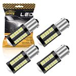 Sidaqi 4 Pack BA15S P21W 1156 LED Bulbs White for Reversing Lights Backup Light Brake Lights Tail Position Lights Interior RV Camper Bulbs 33SMD 900LM/Bulb 3.6W