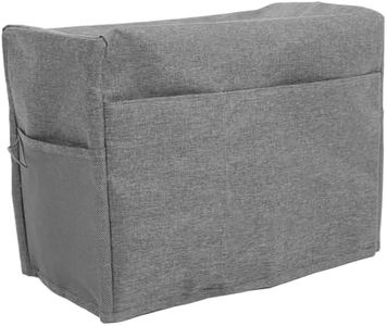 Generic Sewing Machine Cover Rolling Sewing Machine Case Sewing Machine Dust Cover Sewing Machine Case with Wheels Sewing Storage Organizer Sewing Products Oxford Cloth Grey
