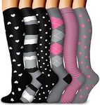 Compression Socks for Women & Men Circulation-Compression Socks 20-30 Mmhg-Best for Running,Medical,Nurse,Travel,Cycling