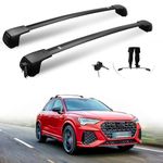 Lockable Roof Racks for Audi Q3 2019-2024, Anti-Theft Black Cross Bars, Roof Bars for Road Trip Storage and Off Outdoor Gear