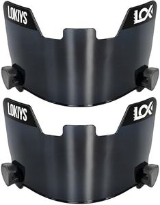 LOKIYS 2Pcs Football Visor - for Youth Football Helmets & Adult Football Helmets (Black+Black)