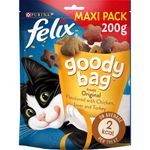 Felix Goody Bag Cat Treats Original Mix 200g, Pack of 5