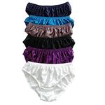 Yavorrs New 6PCS Men's 100% Silk Underwear Briefs Bikinis M L XL 2XL, Multicolor, XX-Large