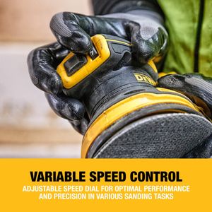 DEWALT 18V XR Cordless Sander 125mm – Compact Power Tool