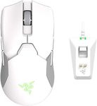 Razer Viper Ultimate Hyperspeed Lightest Wireless Gaming Mouse with RGB Charging Dock | 8 Programmable Buttons | 20,000 DPI Optical Sensor- Chroma RGB Lighting - Mercury- RZ01-03050400-R3M1