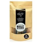 Chewers Thick Bully Sticks - All Natural Bull Pizzle, High Protein, Low Fat, Long Lasting, Low Odour, Non - GMO, Grain & Rawhide Free. Single Ingredient Dog Chew Treats - 50 GMS