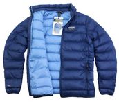 Eddie Bauer Men's Down Packable Jacket Microlight Sizes S-3XL Blue 650 Fill New