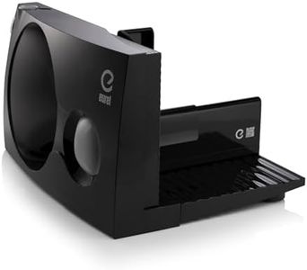 EUREL RS42 Allesschneider SCHWARZ Made in Europa I platzsparend klappbar Elektrischer Schneidemaschine, Brotschneidemaschine | Ø 170 mm 2in1 Edelstahlklinge | einstellbar 0-17mm, BPA frei 100W